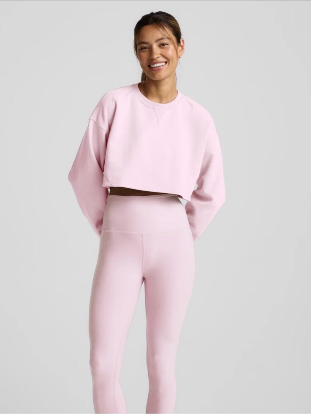 Beyond Yoga LuxeFleece™ Cropped Sweatshirt - Picture 2 of 6